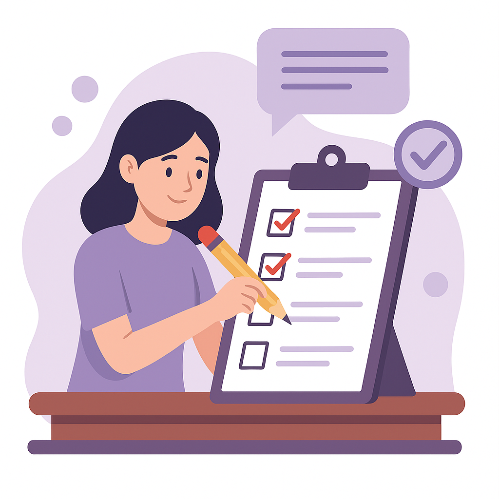 Questionnaire illustration